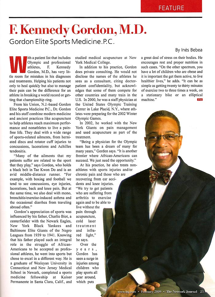 Network Journal 2009 Best Black Doctors in the Tri-State Area