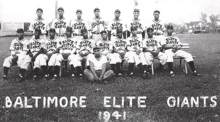 Baltimore Elite Giants 1941 - Charlie Biot (1st on left/standing) - Roy Campanella (1st on left/sitting) Charlie's roommate - (click photo for larger version)